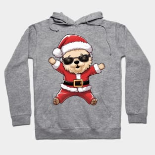 Cartoon Christmas Bichon Frise Dog Dancing Hoodie